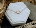 .04 CTW DIAMOND CRESCENT MOON BRACELET-Staghead Designs