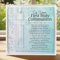 1st Holy Communion Gift: Iridescent Glass Cross