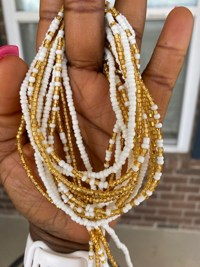 3 PC Waist Beads Set – 3 Piece Tie-On African Waist Beads for Women- Choose your set-  (45”-50”)