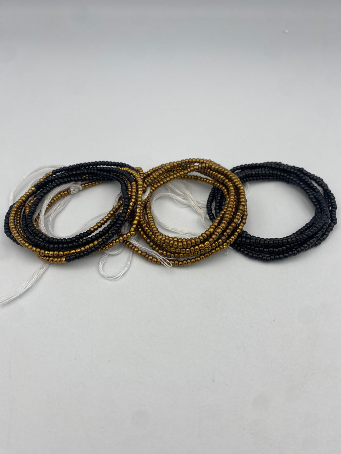 3 PC Waist Beads Set – 3 Piece Tie-On African Waist Beads for Women- Choose your set-  (45”-50”)