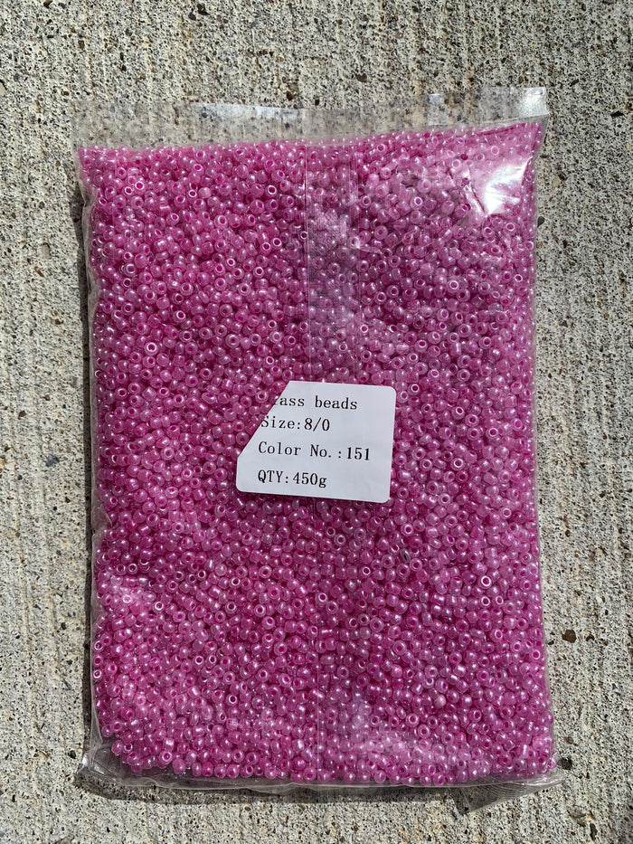 3mm - 8/0 Seed Beads Glass Seed Beads For Jewelry Making, DIY Waist beads, Bracelet Necklace Earrings- 450 Grams