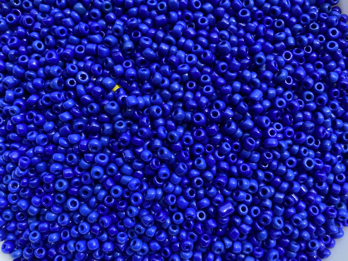 3mm- 8/0 Blue Seed Beads, 3mm, Perfect for Jewelry Making- Indigo, Frosted Blue, Light Blue, Glossy Blue beads
