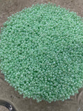 3mm Glass beads - Mint Green beads,  Pale Green beads, 8/0 Seed Beads Glass Beads, 450 Grams