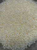 3mm Glass beads - Pearly Cream beads,  8/0 Seed Beads Glass Beads, 450 Grams