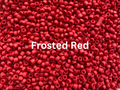 3mm Seed Beads, Size 8/0 - Matte; Translucent & Frosted Red 450grams