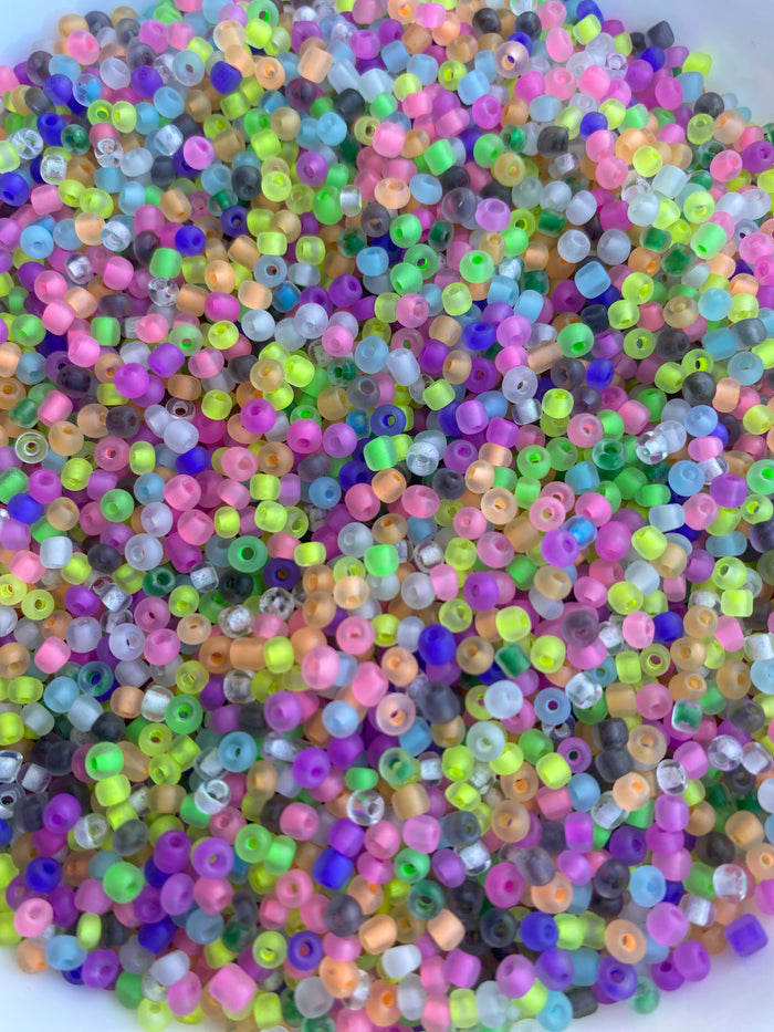 Multicolored Seed beads 3mm