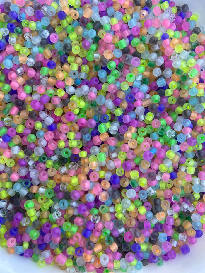 Multicolored Seed beads 3mm