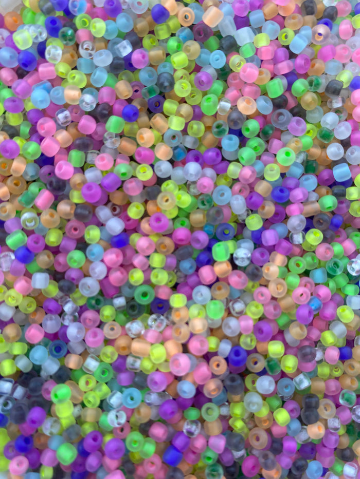 Multicolored Seed beads 3mm