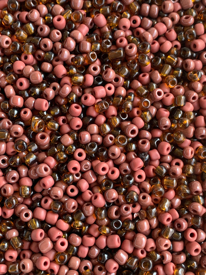 Brown Seed Bead Mix 4mm