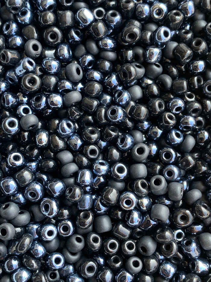 Black Seed Bead Mix 4mm