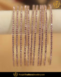 AD Stone Bangles (12 piece) | Punjabi Traditional Jewellery Exclusive