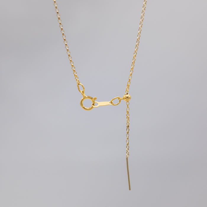 ADJUSTABLE THREADER ROLO CHAIN NECKLACE-3