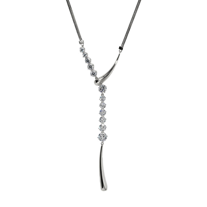 Agatha 18K Gold Y-Shaped Drop Necklace
