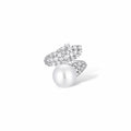 Agile White Pearl Open Ring