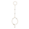 Agrégine 18K Gold Hollow Trèfle Linked Finger Bracelet