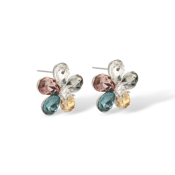 Alisha Multicolor Floral Stud Earrings