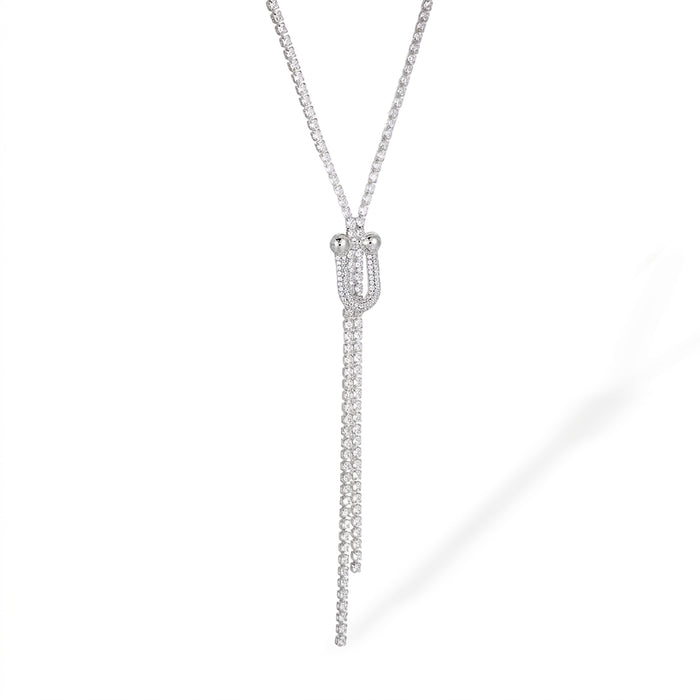 Alruna 14K Gold Round Tassel Necklace