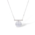 Amalhild White Spherical Crystal Necklace