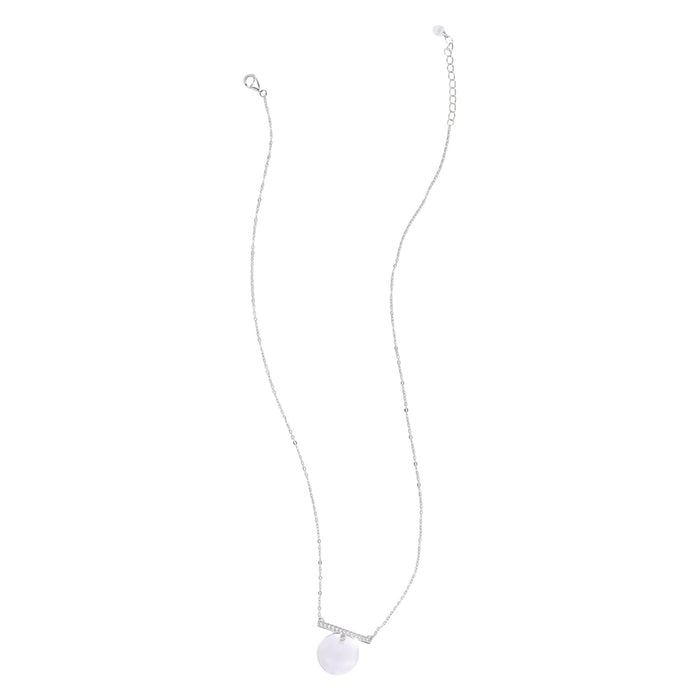 Amalhild White Spherical Crystal Necklace