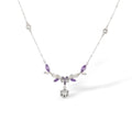 Amara Purple Vine Floral Necklace