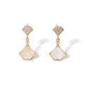 Améliane 18K Gold Fan Mother-of-Pearl Drop Earrings