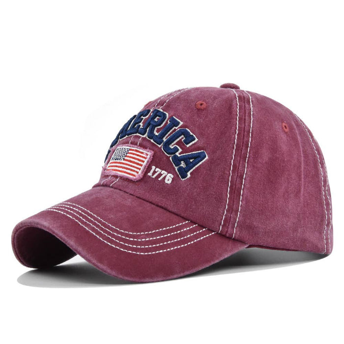 American Flag Embroidery Baseball Cap