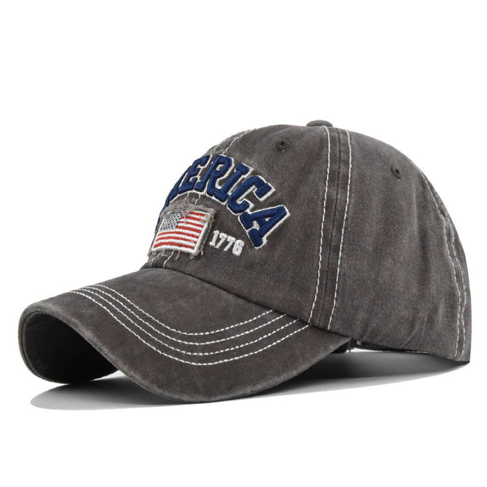 American Flag Embroidery Baseball Cap