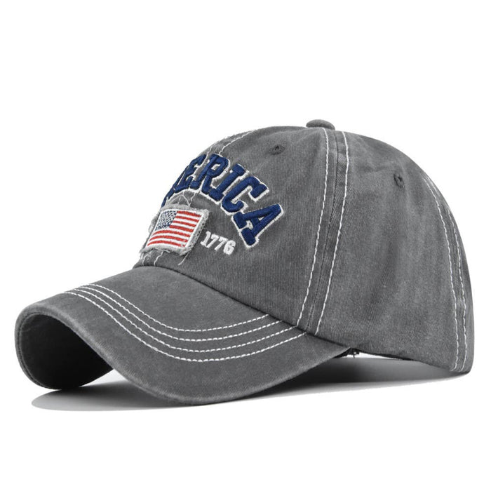 American Flag Embroidery Baseball Cap
