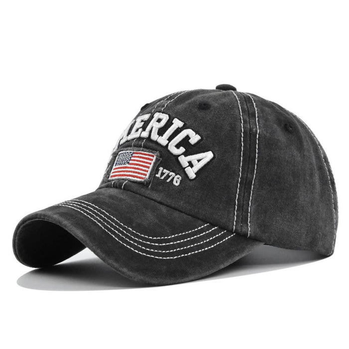 American Flag Embroidery Baseball Cap
