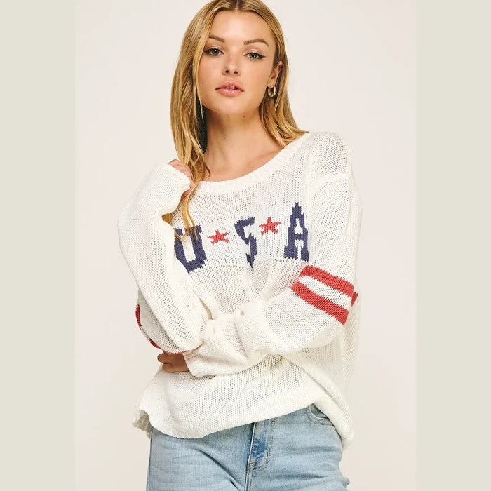 American USA Graphic Sweater