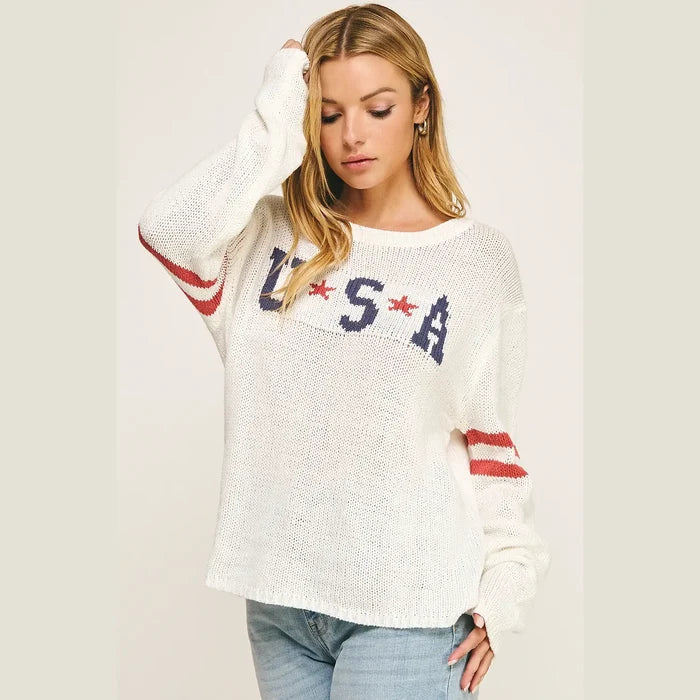 American USA Graphic Sweater