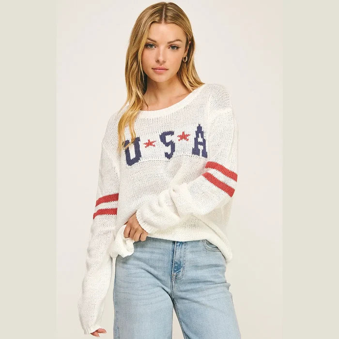 American USA Graphic Sweater