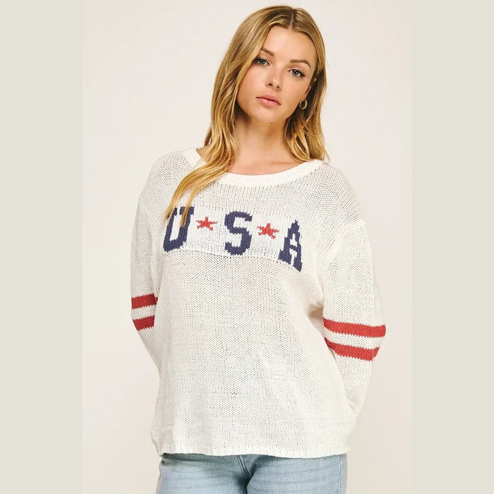 American USA Graphic Sweater