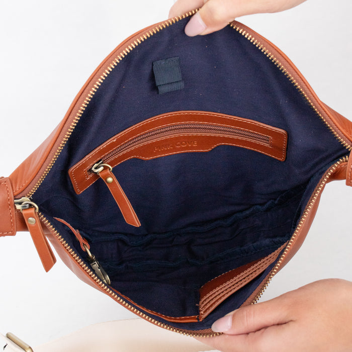 Amy Crossbody Bag | Dark Brown Genuine Leather Everyday Purse