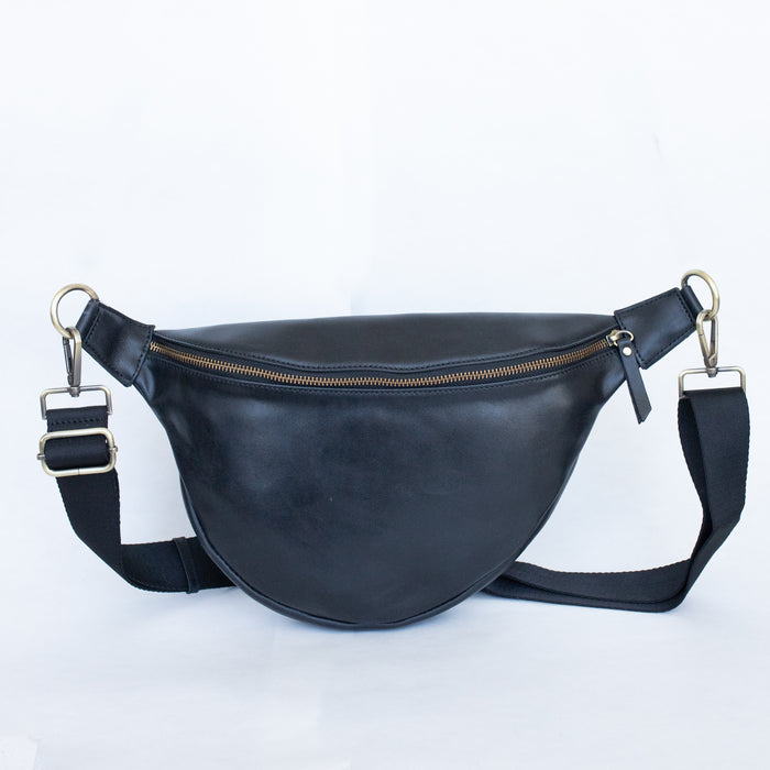 Amy Crossbody Bag | Ebony Genuine Leather Everyday Purse