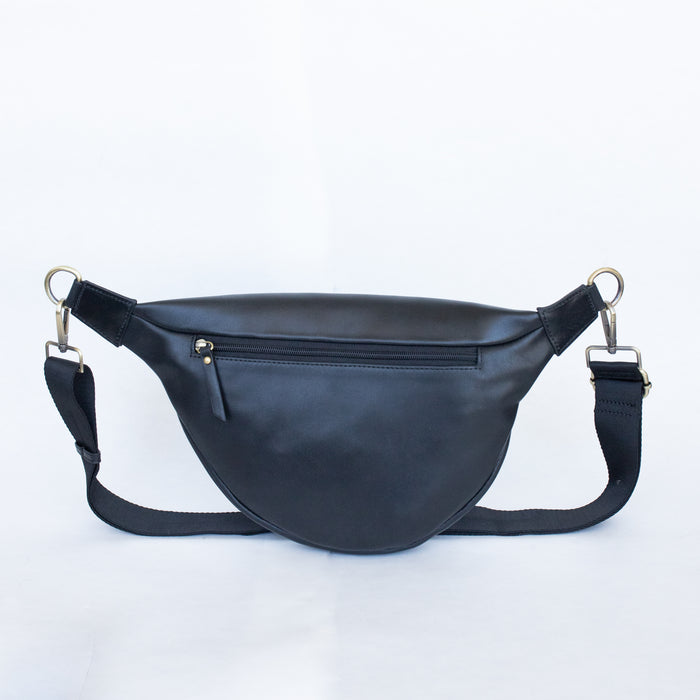 Amy Crossbody Bag | Ebony Genuine Leather Everyday Purse