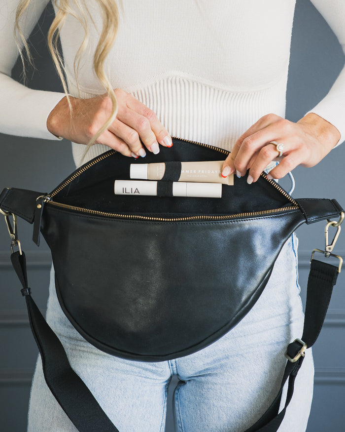 Amy Crossbody Bag | Ebony Genuine Leather Everyday Purse