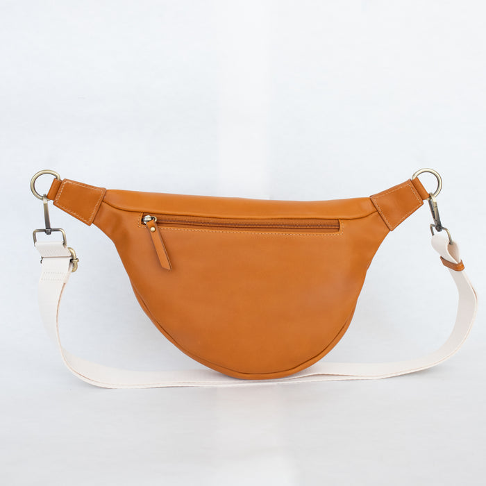 Amy Crossbody Bag | Light Brown Genuine Leather Everyday Purse
