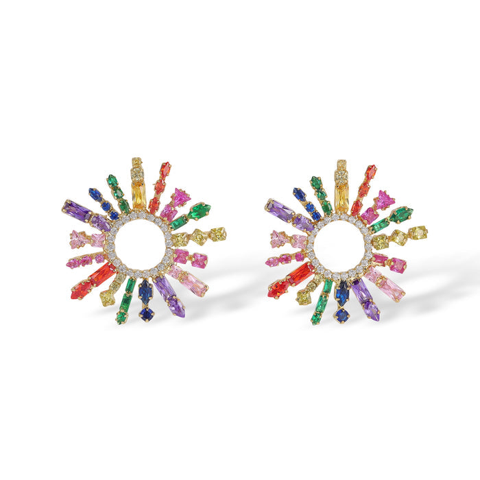 Angeline Multicolor Mixed Shape Earrings