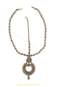 Antique Gold Finished Champagne Stone Matha Patti By PTJ Exclusive