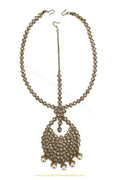 Antique Gold Finished Pearl Champagne Stone Matha Patti By PTJ Exclusive