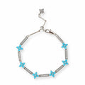 Anysia Turquoise Floral Bracelet