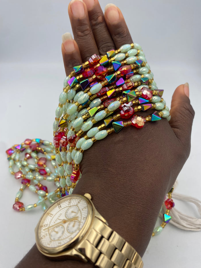 Ariel  - Luxury Crystal Waistbeads- Price per Waistbead- Tie On