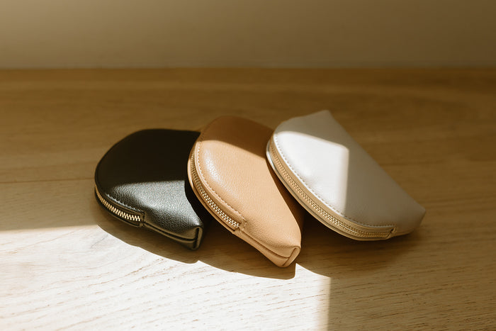 Ava Pouch | Vegan Leather Mini Zip Accessory Case