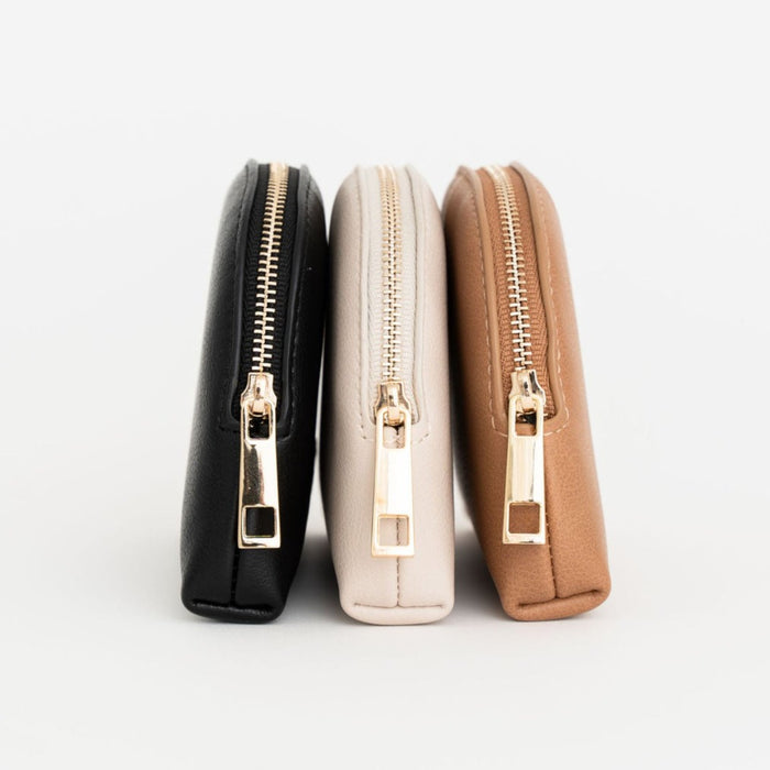 Ava Pouch | Vegan Leather Mini Zip Accessory Case