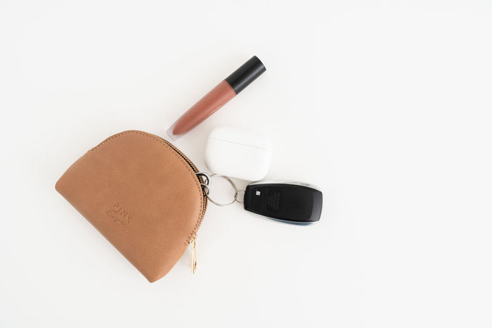 Ava Pouch | Vegan Leather Mini Zip Accessory Case
