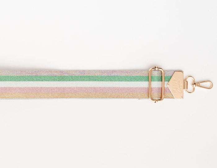 BAG STRAPS | 14K GLITTER PINK/GREEN | GOLD