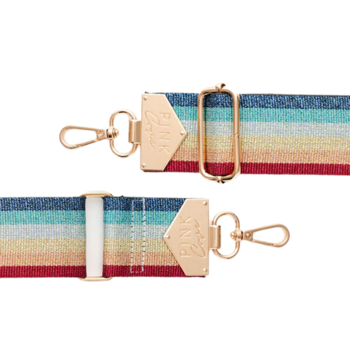 BAG STRAPS | 14K GLITTER RAINBOW | GOLD