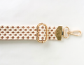 BAG STRAPS | ALMOND GEO | GOLD