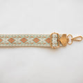 BAG STRAPS | ALMOND/MINT | GOLD